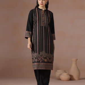 BLACK FLOWER 3 PIECES SUIT